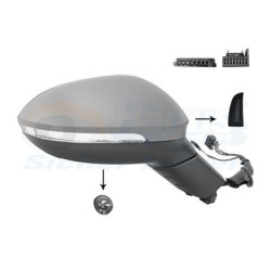 Rétroviseur éléctrique complet droit