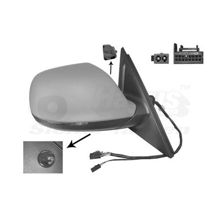 Rétroviseur éléctrique complet droit