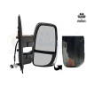 Rétroviseur éléctrique complet droit 19  7pin bras court chauffant noir cadre  gris fumé