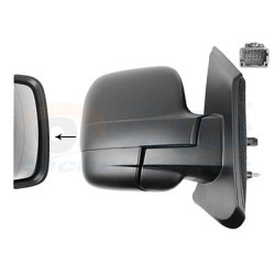 Rétroviseur éléctrique complet droit 21  9pin chauffant noir avec sonde de température