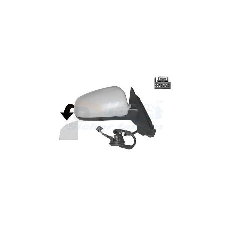 Rétroviseur éléctrique complet droit