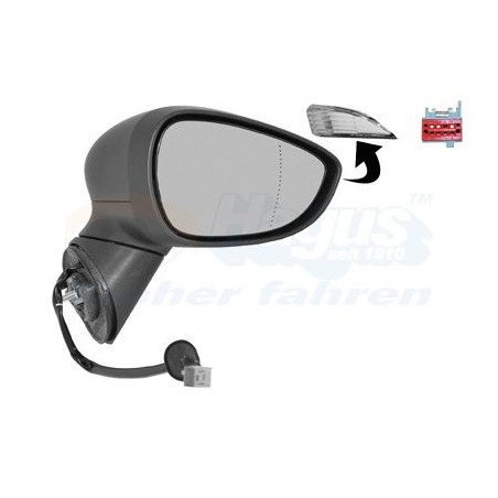 Rétroviseur éléctrique complet droit