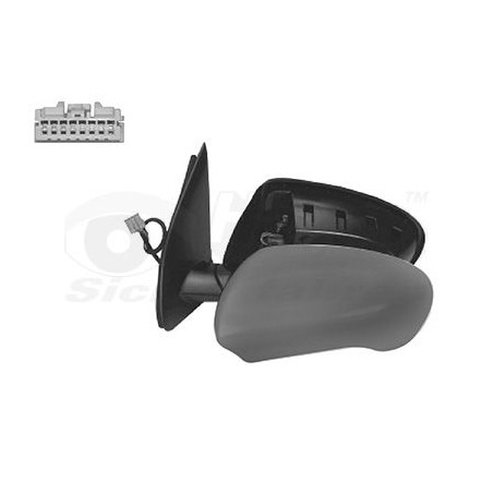 Rétroviseur éléctrique complet droit 5 pin primer chauffant