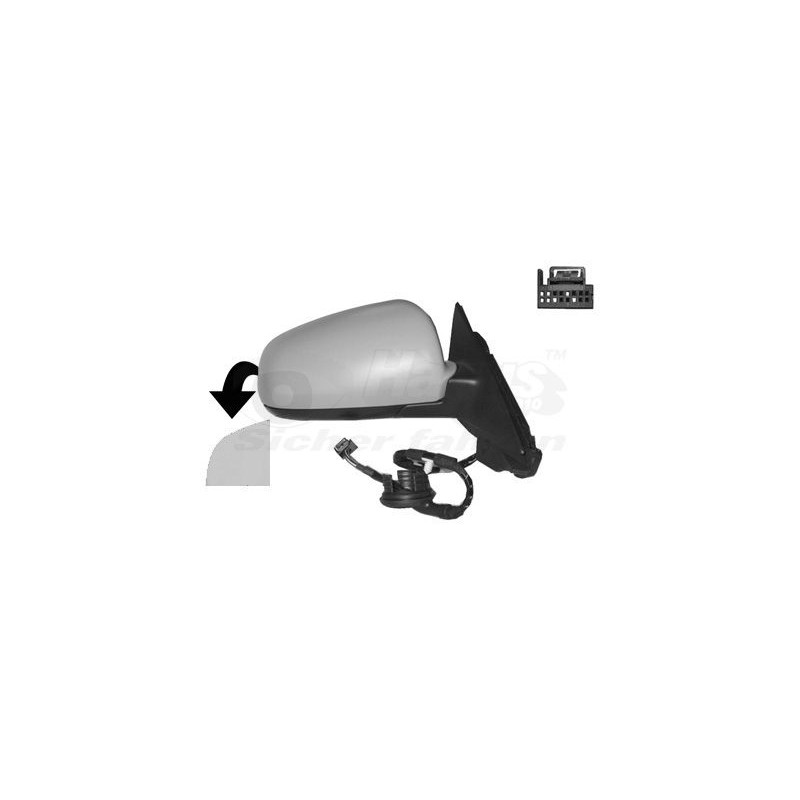 Rétroviseur éléctrique complet droit