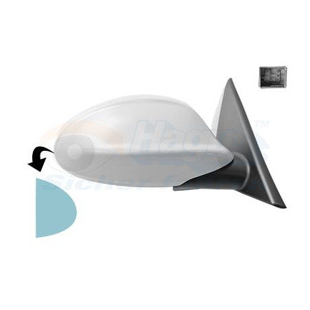 Rétroviseur éléctrique complet droit