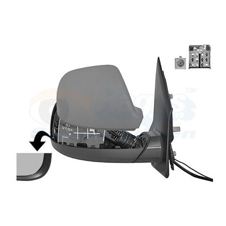 Rétroviseur éléctrique complet droit