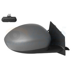 Rétroviseur éléctrique complet droit 5pin non chauffé primer avec sonde de température