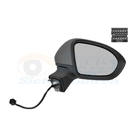 Rétroviseur éléctrique complet droit