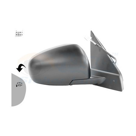 Rétroviseur éléctrique complet droit