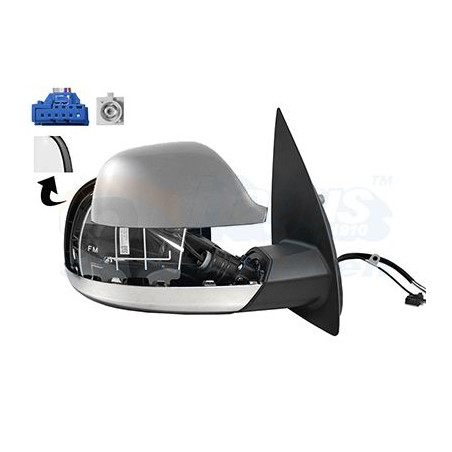 Rétroviseur éléctrique complet droit