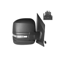 Rétroviseur éléctrique complet droit 6pin bras court noir chauffant