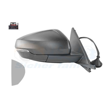 Rétroviseur éléctrique complet droit