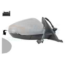 RETROVISEUR ELECTRIQUE COMPLET DROIT Primer 6Pin 