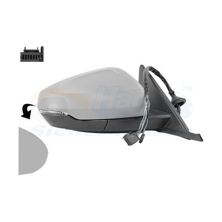 RETROVISEUR ELECTRIQUE COMPLET DROIT Primer 6Pin 