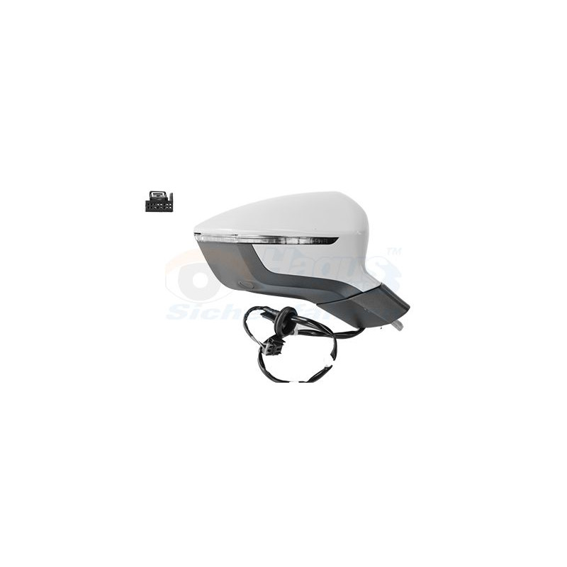 Rétroviseur éléctrique complet droit