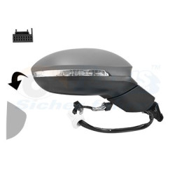 Rétroviseur éléctrique complet droit