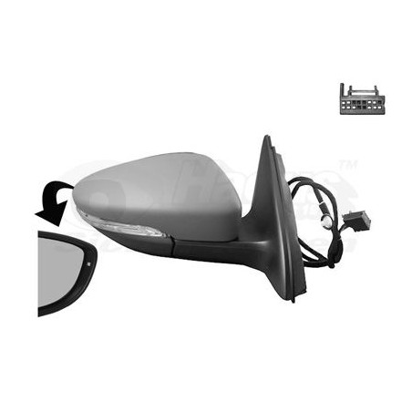 Rétroviseur éléctrique complet droit