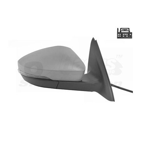 Rétroviseur éléctrique complet droit