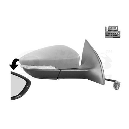 Rétroviseur éléctrique complet droit