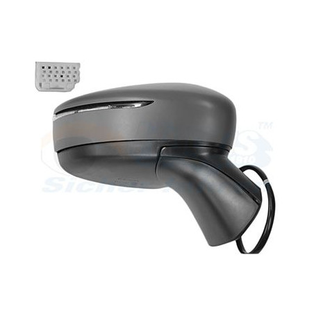 Rétroviseur éléctrique complet droit 7 pin avec répétiteur primer chauffant