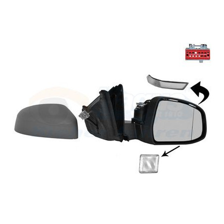 Rétroviseur éléctrique complet droit