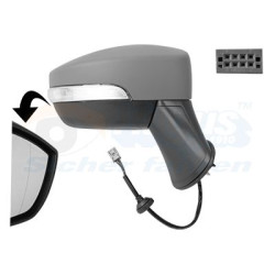 Rétroviseur éléctrique complet droit