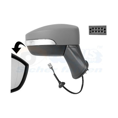 Rétroviseur éléctrique complet droit