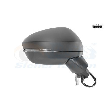 Rétroviseur éléctrique complet droit 8pin primer chauffant rabattable électriquement