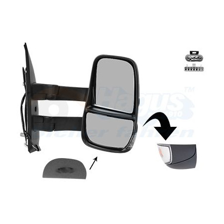 Rétroviseur éléctrique complet droit