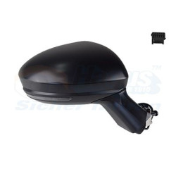 Rétroviseur éléctrique complet droit 9pin chauffant noir avec sonde de température