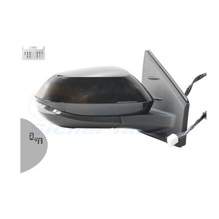 Rétroviseur éléctrique complet droit