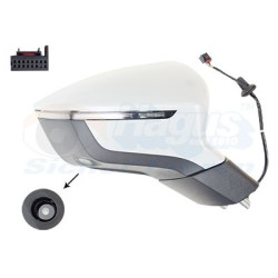 Rétroviseur éléctrique complet droit