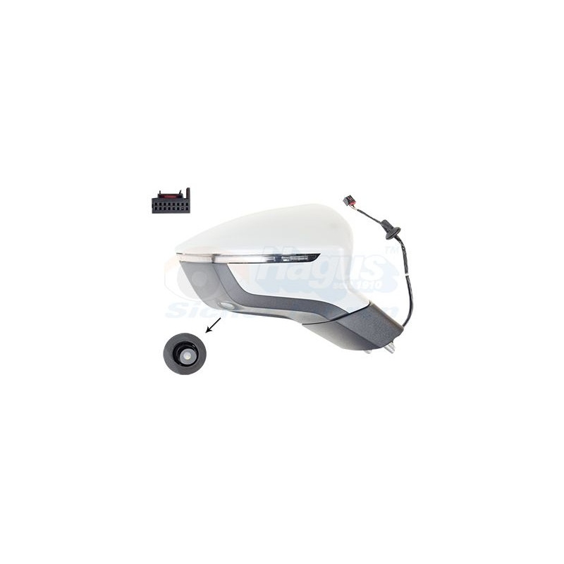 Rétroviseur éléctrique complet droit