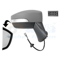 Rétroviseur éléctrique complet droit