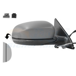 Rétroviseur éléctrique complet droit 9pin primer chauffant rabattable électriquement