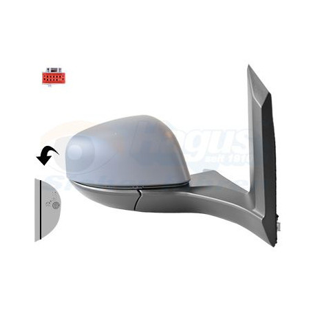 Rétroviseur éléctrique complet droit
