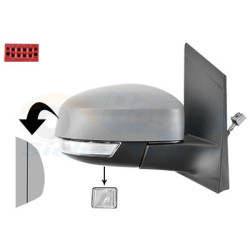 Rétroviseur éléctrique complet droit