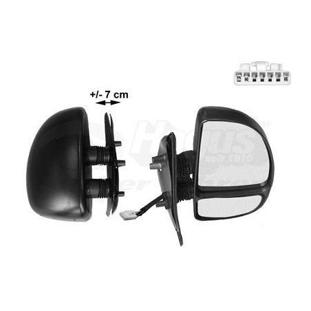 Rétroviseur éléctrique complet droit