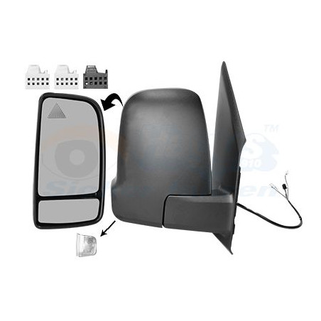 Rétroviseur éléctrique complet droit