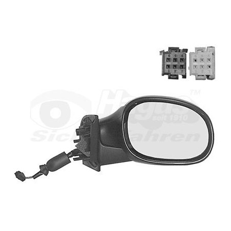 Rétroviseur éléctrique complet droit