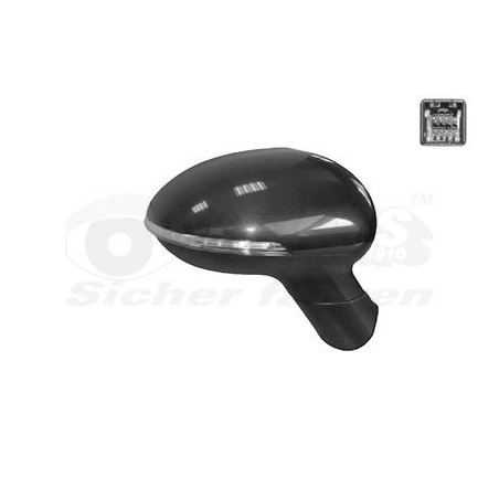 Rétroviseur éléctrique complet droit