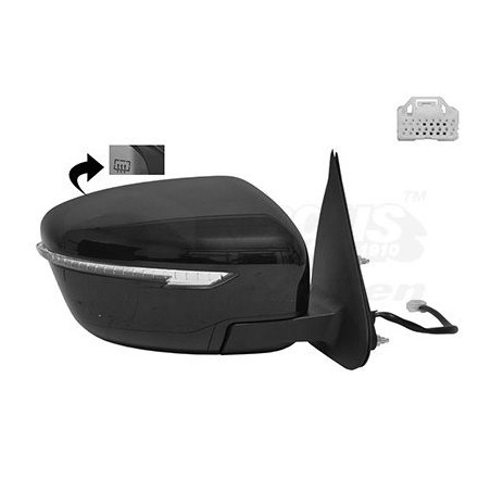 Rétroviseur éléctrique complet droit