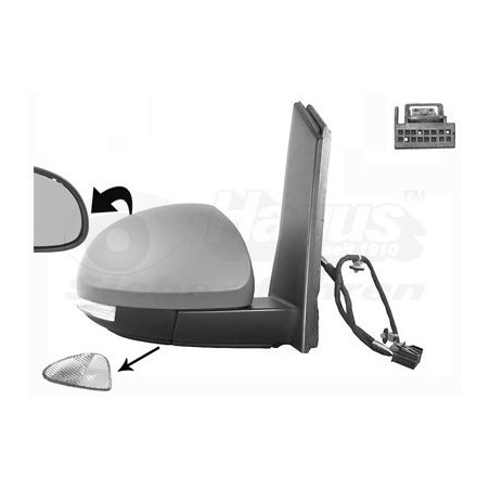 Rétroviseur éléctrique complet droit