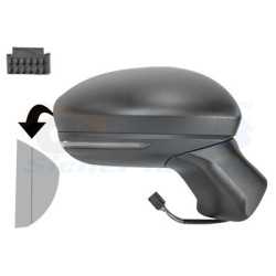 Rétroviseur éléctrique complet droit