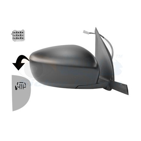 Rétroviseur éléctrique complet droit