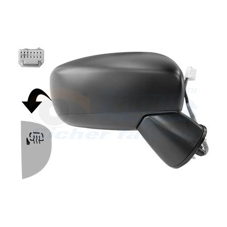 Rétroviseur éléctrique complet droit
