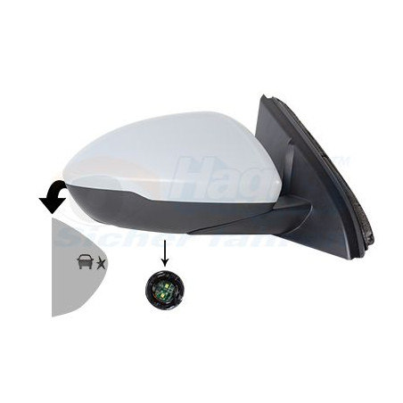 Rétroviseur éléctrique complet droit