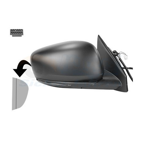 Rétroviseur éléctrique complet droit