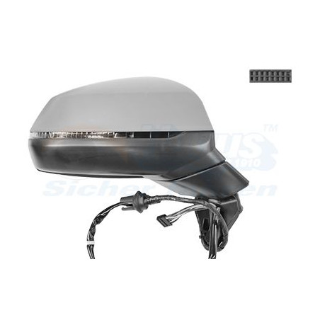 Rétroviseur éléctrique complet droit