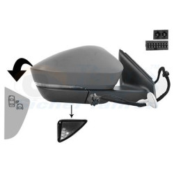 Rétroviseur éléctrique complet droit